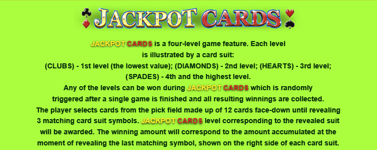 Jackpot Cards