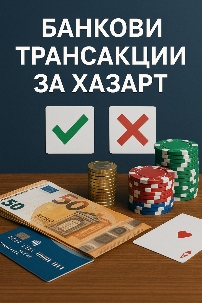банкови трансакции за хазарт